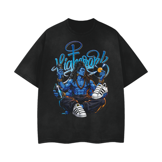4 Elements vintage washed graphic T-shirt by The Higher Ark