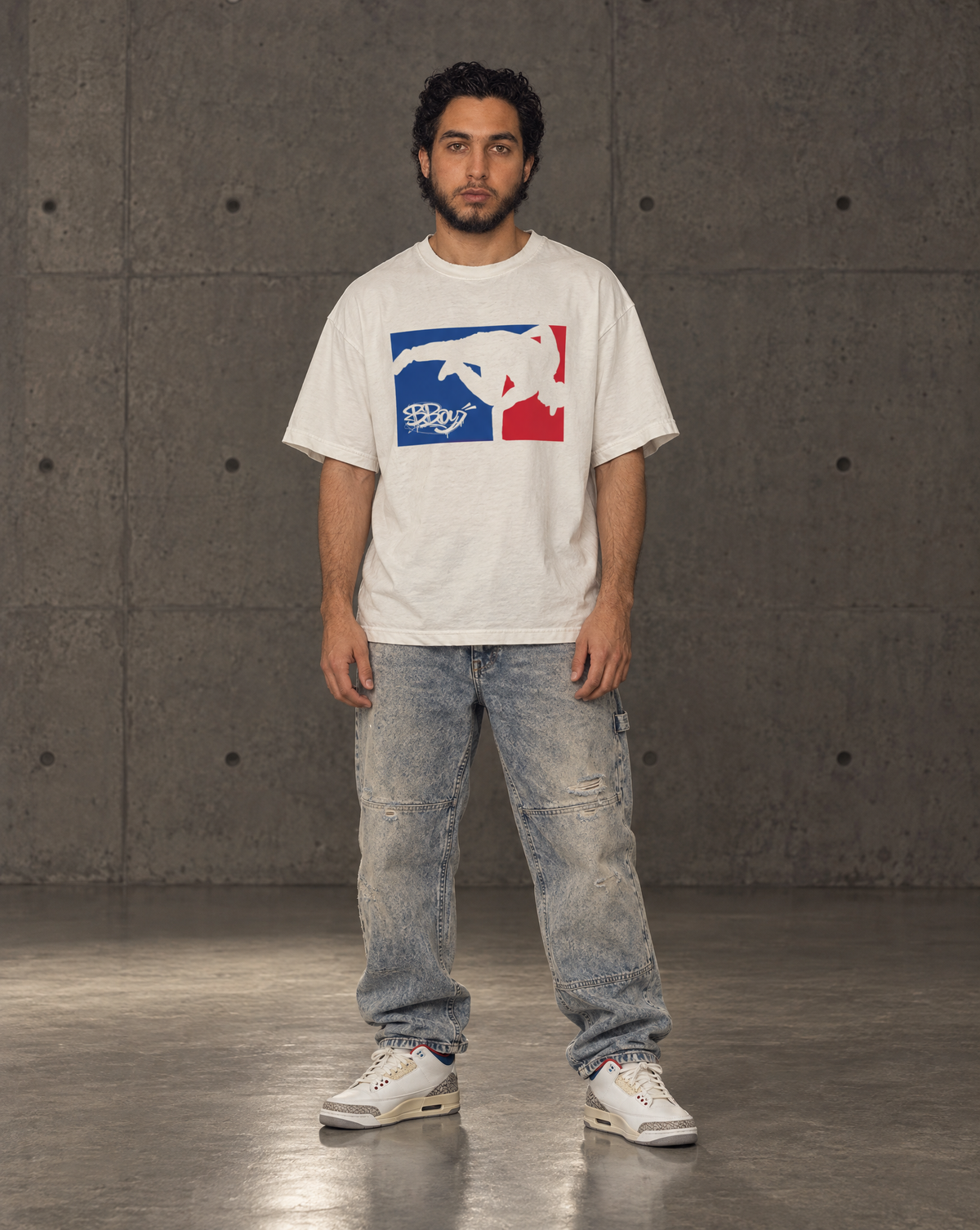 Bboy vintage washed graphic tee by The Higher Ark