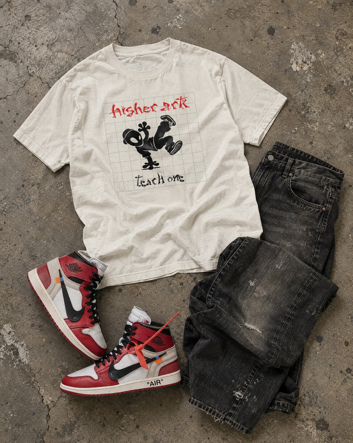 Each One Teach One vintage washed graphic tee by The Higher Ark