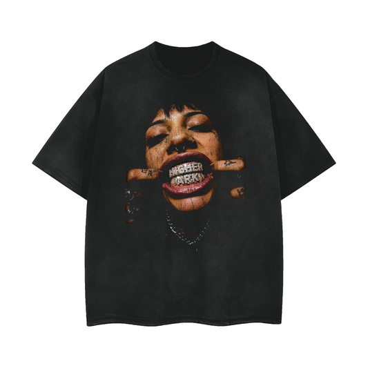 Bling vintage washed graphic T-shirt by The Higher Ark