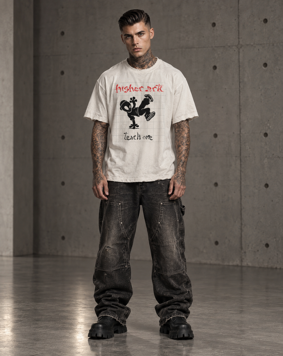 Each One Teach One vintage washed graphic tee by The Higher Ark