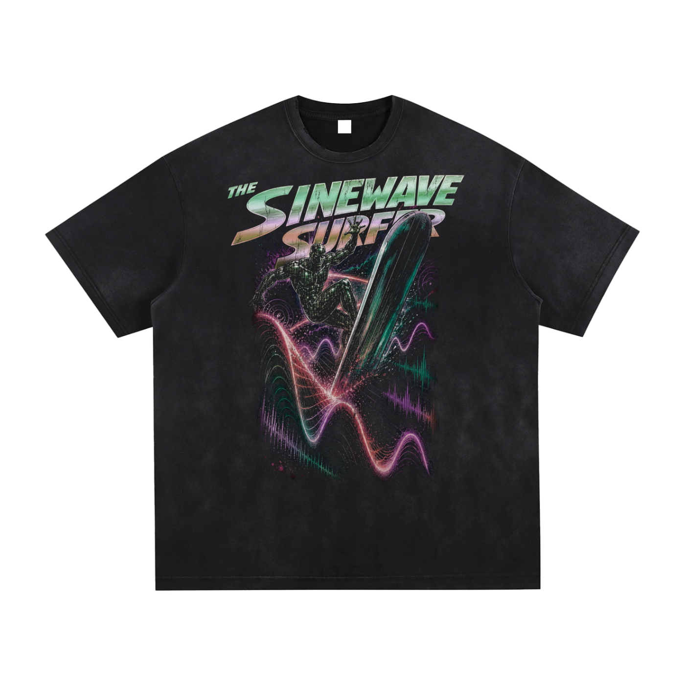 Sinewave Surfer Vintage Graphic Tee