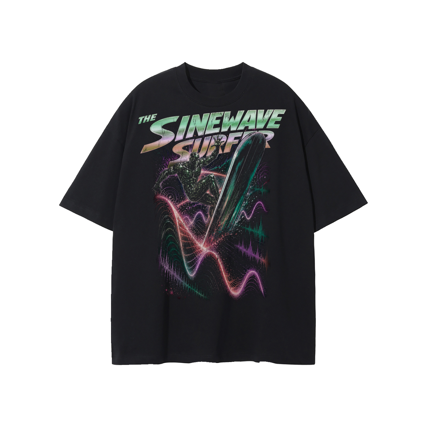 Sinewave Surfer Vintage Graphic Tee
