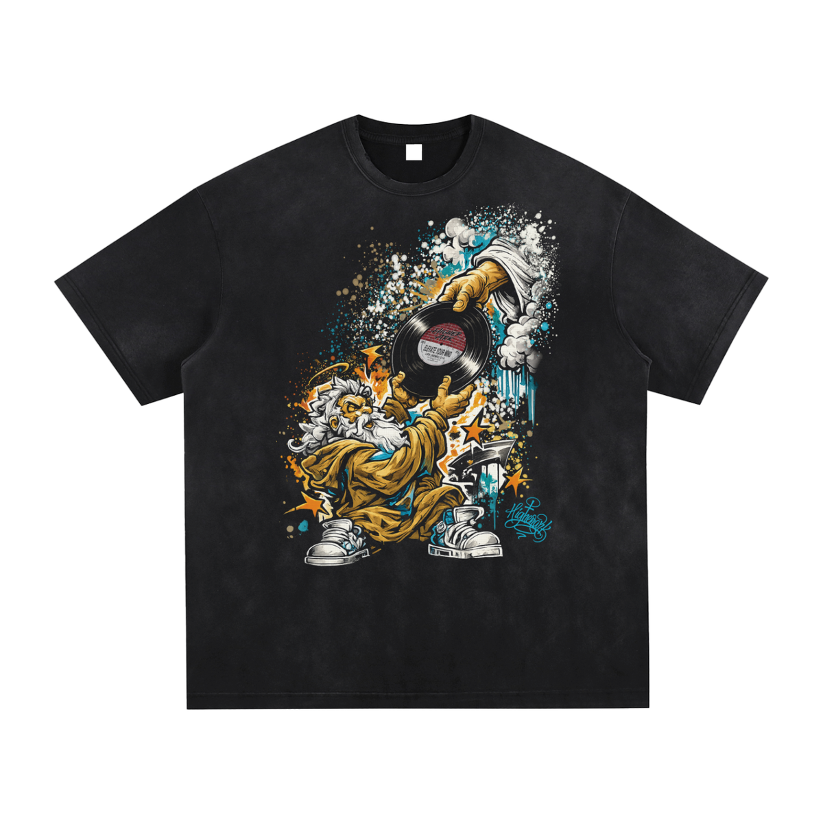 Moses graphic T-shirt by The Higher Ark