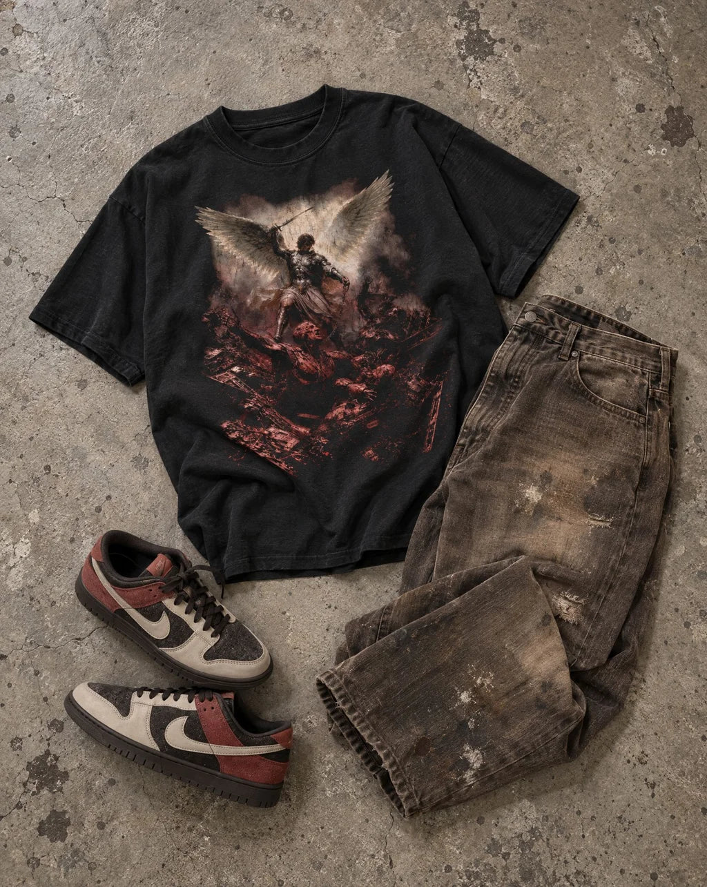 The Fall vintage washed graphic tee flat lay by The Higher Ark
